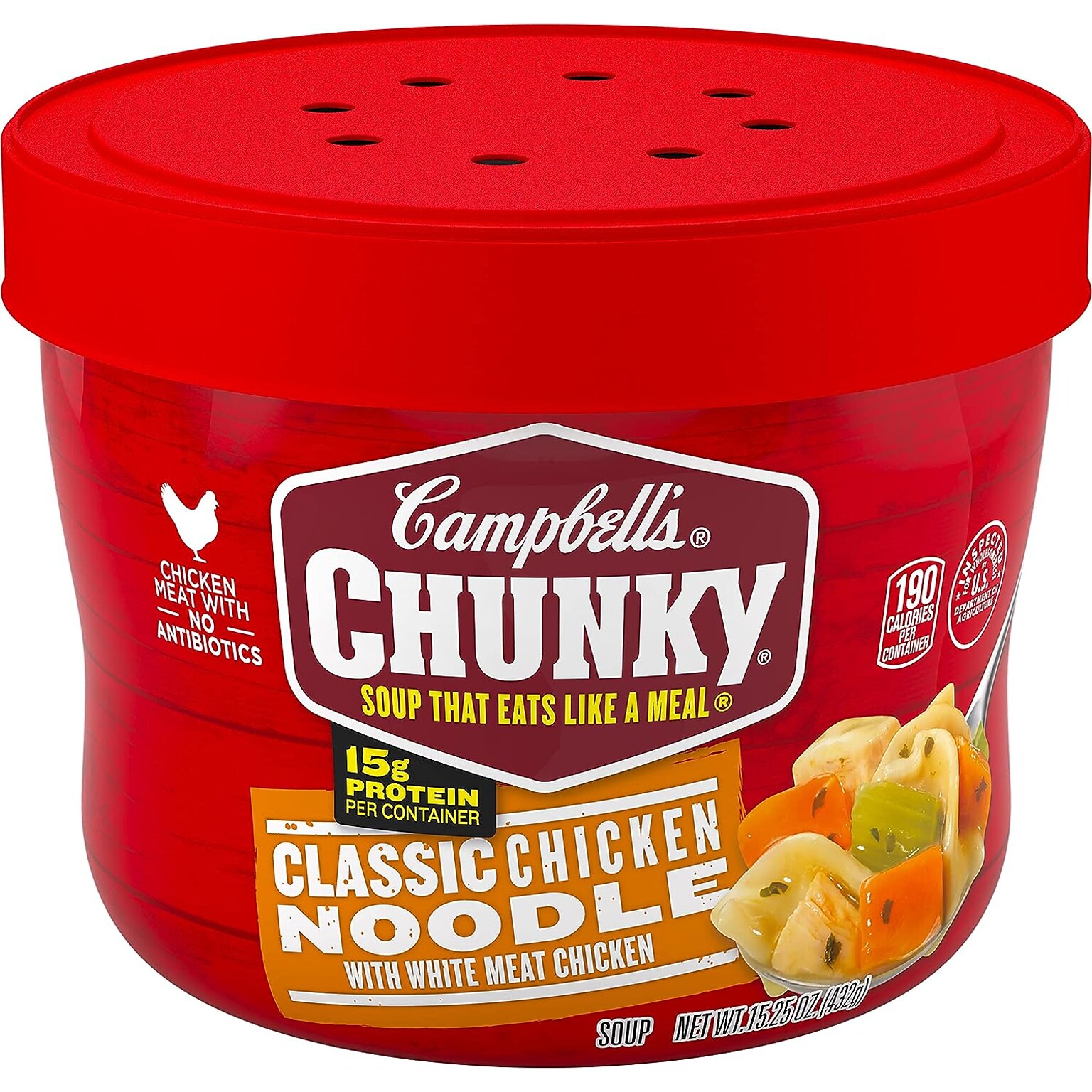 Chunky Classic Chicken Noodle BWL 15.25 oz., 8/Box (351-00003)