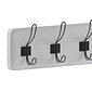Flash Furniture Daly Wall Mounted Storage Rack with 7 Hooks, White Wash, Solid Pine Wood (HGWASCR7WHWSH)