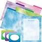 Barker Creek Get Organized File Folder, 1/3-Cut Tab, Letter Size, Tie-Dye & Ombré, 107/Set (129)
