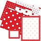Barker Creek Get Organized File Folder Set, 1/3-Cut Tab, Letter Size, Red & White Dot, 107/Set (159)