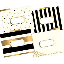 Barker Creek File Folder Set, 1/3-Cut Tab, Letter Size, Gold, 12/Pack (2001)