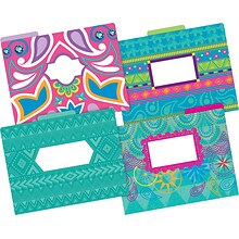 Barker Creek File Folder Set, 1/3-Cut Tab, Letter Size, Bohemian, 36/Set (4375)