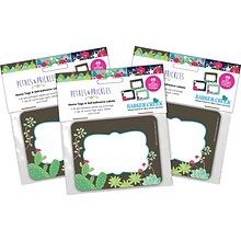 Barker Creek Name Tags/Self-Adhesive Labels, Petals & Prickles, 135/Set (4316)