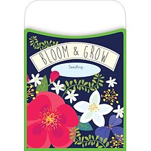 Barker Creek Peel & Stick Library Pockets, Petals & Prickles, 90/Set (4320)