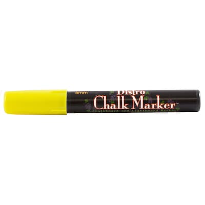 Marvy Uchida® Broad Point Erasable Chalk Markers, Yellow, 2/Pack (526480YEa)