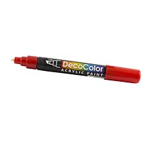 Marvy Uchida Acrylic Paint Markers, Chisel Tip, Red, 2/Pack (526315REa)