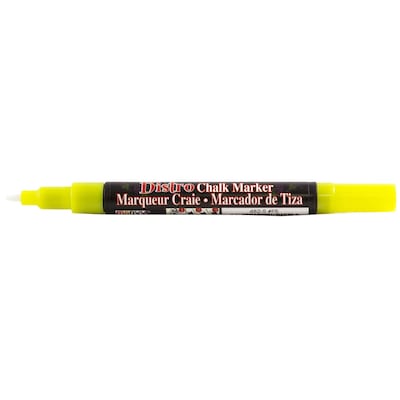 Marvy Uchida® Fine Point Erasable Chalk Markers, Neon Yellow, 2/Pack (526482NYa)