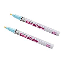 Marvy Uchida Opaque Paint Markers, Fine Tip, Pale Blue, 2/Pack (7665900a)