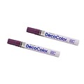 JAM Paper Opaque Paint Markers, Broad Tip, Plum Purple, 2/Pack (526300PLa)