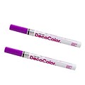 Marvy Uchida Opaque Paint Markers, Fine Tip, Hot Purple, 2/Pack (7665896a)