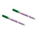 Marvy Uchida Calligraphy Opaque Paint Markers, Green, 2/Pack (6517628a)