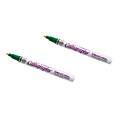Marvy Uchida Calligraphy Opaque Paint Markers, Green, 2/Pack (6517628a)