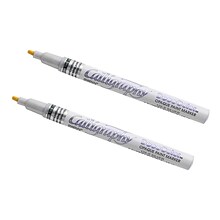 Marvy Uchida Calligraphy Opaque Paint Markers, Silver, 2/Pack (6514958a)