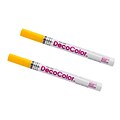 Marvy Uchida Opaque Paint Markers, Fine Tip, Yellow, 2/Pack (7665914a)