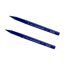 Marvy Uchida Calligraphy Pen Set, Ultra Fine, Blue Markers, 2/Pack (6504954a)