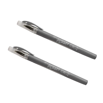 Marvy Uchida Gel Pens, 0.7 mm, Silver, 2/Pack (6544970a)