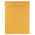 JAM Paper Open End Catalog Envelopes, 9 x 12, Brown Kraft Manila, 500/Pack (4132C)