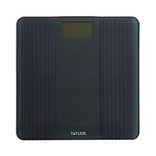Taylor Precision Products 5273274 Digital Glass Scale with Textured Herringbone Design, Gray, 500 lb