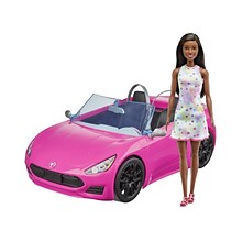 ?Barbie Doll and Pink Convertible Car Playset, 2/Pack (HBY30-BULK)