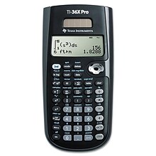 Texas Instruments TI-36X Pro 16 Digits Battery/Solar Powered Scientific Calculator, Black (36PROMV/B