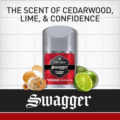 Old Spice Red Collection Swagger Antiperspirant and Deodorant for Men, .5 oz., 24/Carton (01643CT)