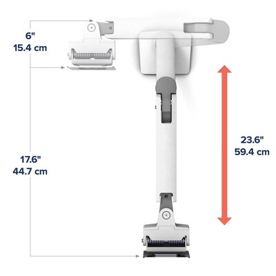 Ergotron HX Desk Monitor Adjustable Single Arm with HD Pivot, 49" Screen Support, White (45-647-216)