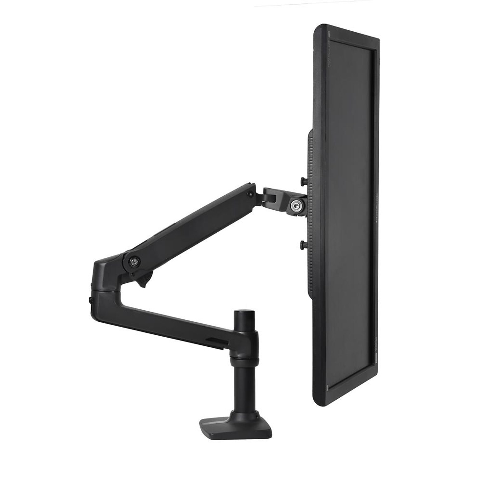 Ergotron LX Desk Adjustable Single Arm 2-Piece Clamp & Grommet Mount, 34 Screen Support, Black (45-241-224)