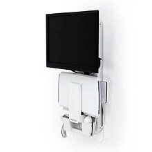 Ergotron StyleView Sit-Stand Adjustable Single Arm Vertical Lift, Patient Room Mount, 24 Screen Sup