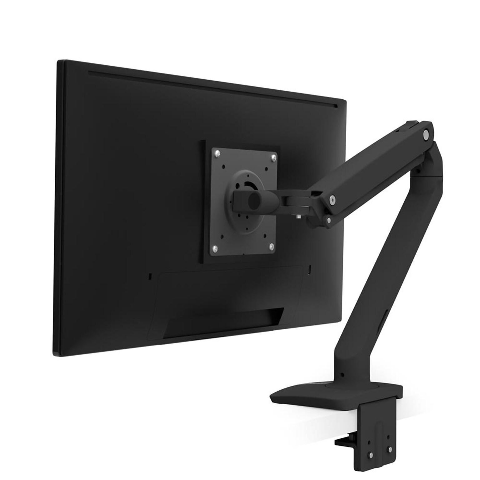 Ergotron MXV Desk Adjustable Single Arm with 2-Piece Clamp, 34 Screen Support, Black (45-486-224)