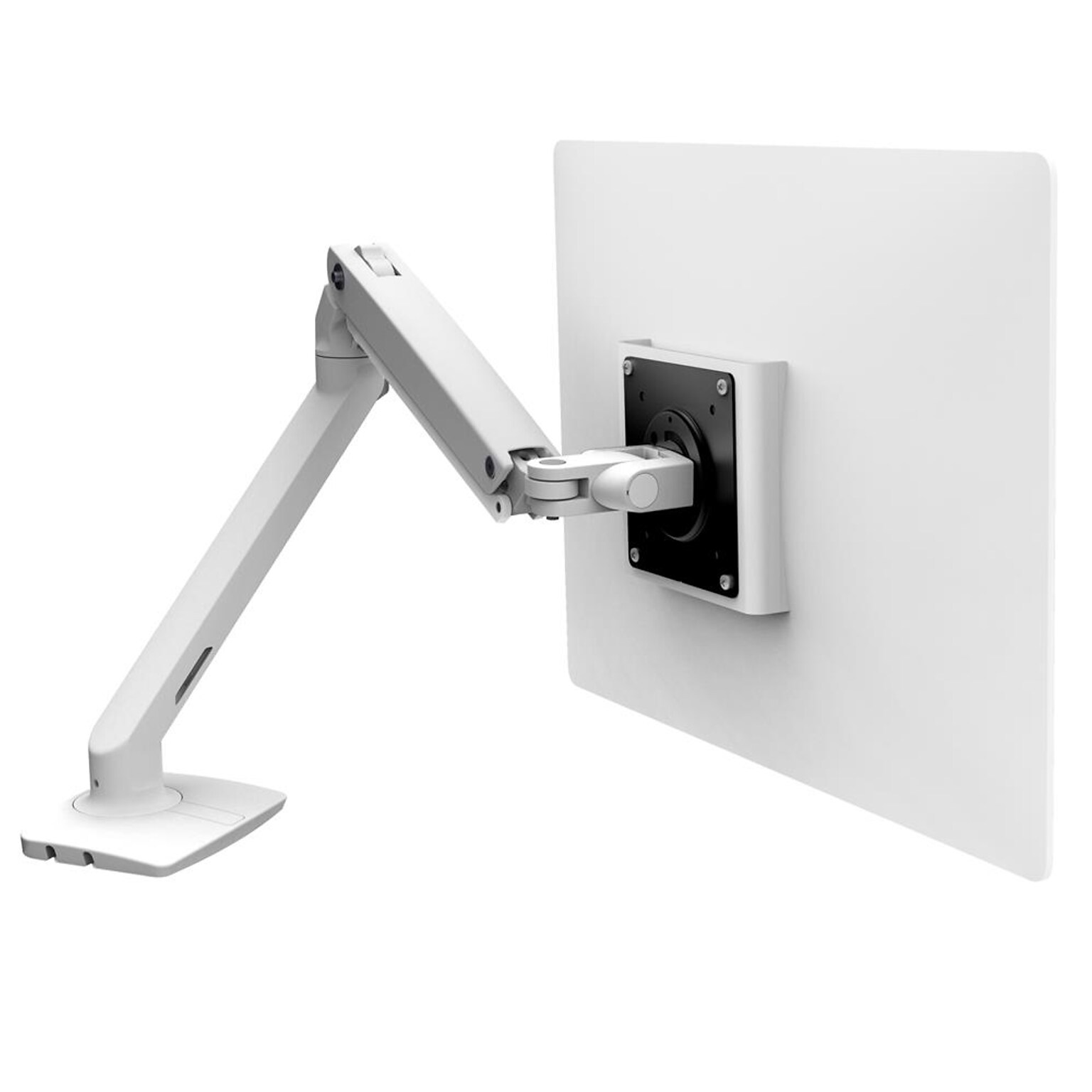 Ergotron MXV Desk Adjustable Single Arm with 2-Piece Clamp, 34 Screen Support, White (45-486-216)