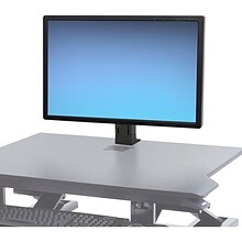 Ergotron Adjustable Desk Mount, 30 Screen Support, Polished Aluminum (97-936-085)