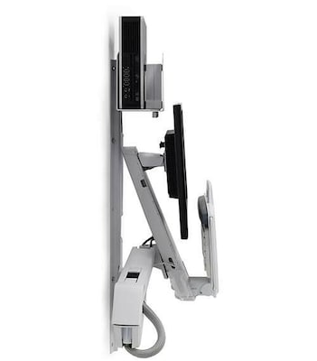 Ergotron StyleView Adjustable Wall Mount, 24" Screen Support, White (45-273-216)