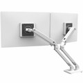 Ergotron MXV Adjustable Dual Mounting Arm, 24 Screen Support, White (45-496-216)