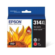 Epson T314XL Gray/Red High Yield Ink Cartridge (T314XL922-S)