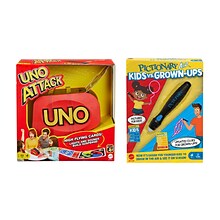 Mattel Game Set: UNO Attack and Pictionary Air Kids vs Grown-Ups