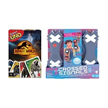 Mattel Game Set: Giant UNO Jurassic World Dominion and Crossed Signals