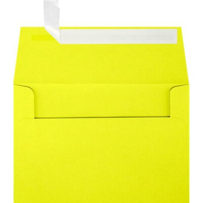JAM Paper A4 Self Seal Invitation Envelopes, 4 1/4 x 6 1/4, Citrus Yellow, 500/Pack (4872-L20-500)