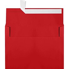 JAM Paper A7 Self Seal Invitation Envelopes, 5 1/4 x 7 1/4, Ruby Red, 50/Pack (4980-204-50)