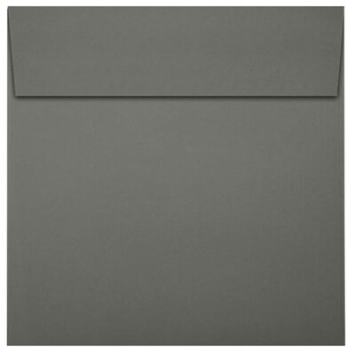 JAM Paper Self Seal Invitation Envelopes, 5 1/4 x 5 1/4, Smoke Gray, 500/Pack (8510-22-500)