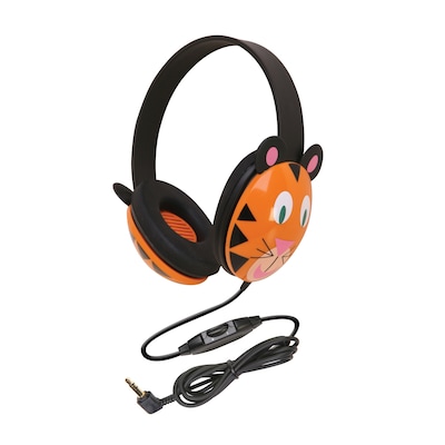 Califone Listening First Animal-themed Stereo Headphones, Tiger (CAF2810TI)