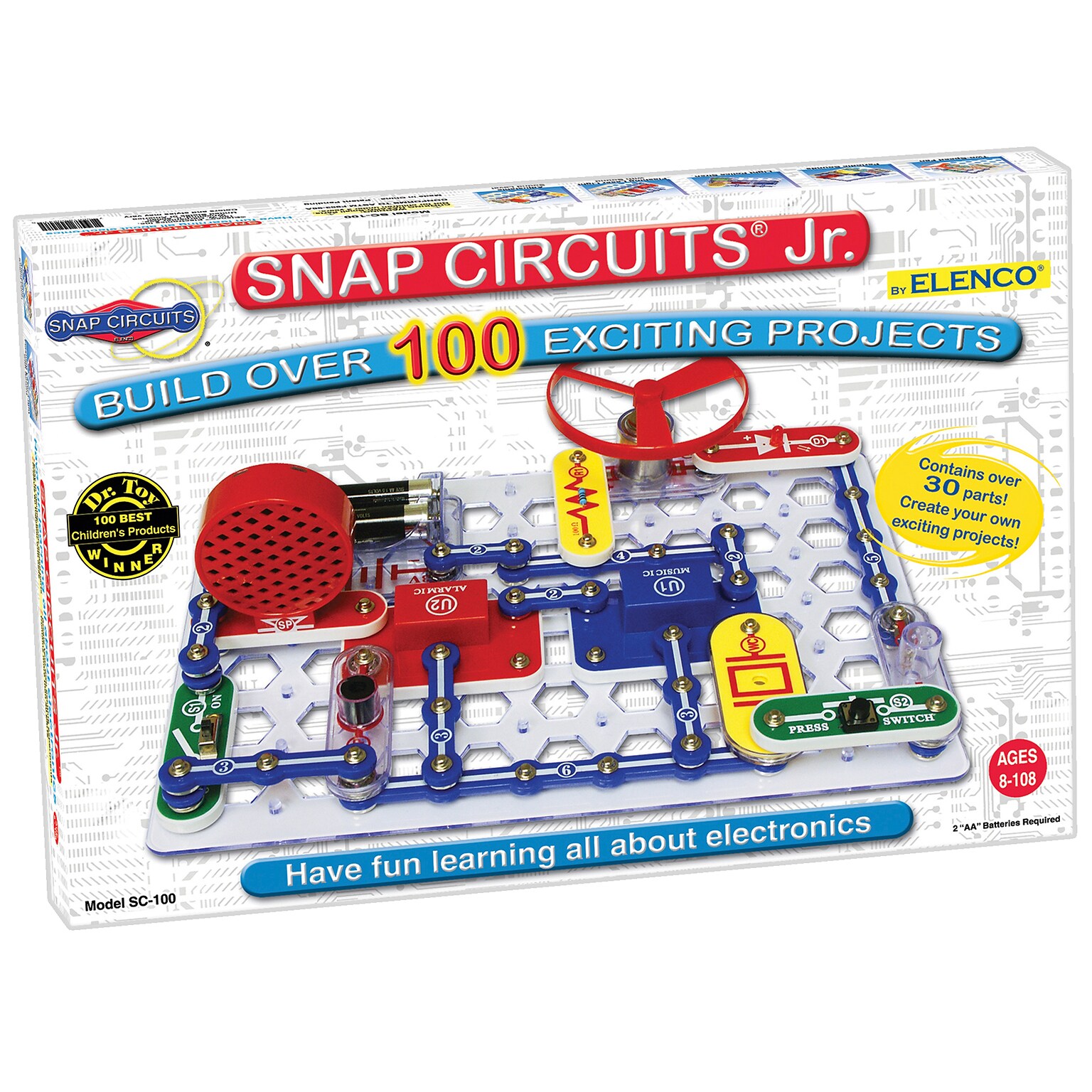 ELENCO Snap Circuits Jr. 100 Exciting Experiments (EE-SC100)