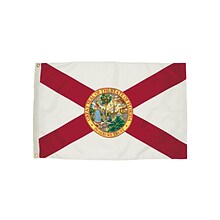 Independence Flag Nylon Florida Flag with Heading and Grommets, 3x5 ft (FZ-2082051)