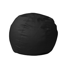 Flash Furniture Dillon Fabric Refillable Bean Bag Chair, Solid Black (DGBEANSMSLDBK)