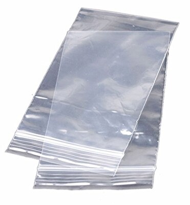 2W x 2L Light-Duty 2-Mil Reclosable Poly Bags, 1000/Carton