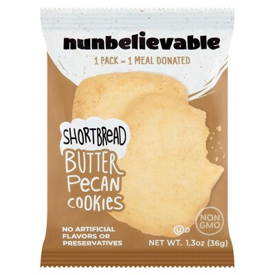 Nunbelievable Butter Pecan Shortbread Cookie, 1.3 oz., 18/Pack (220-02246)