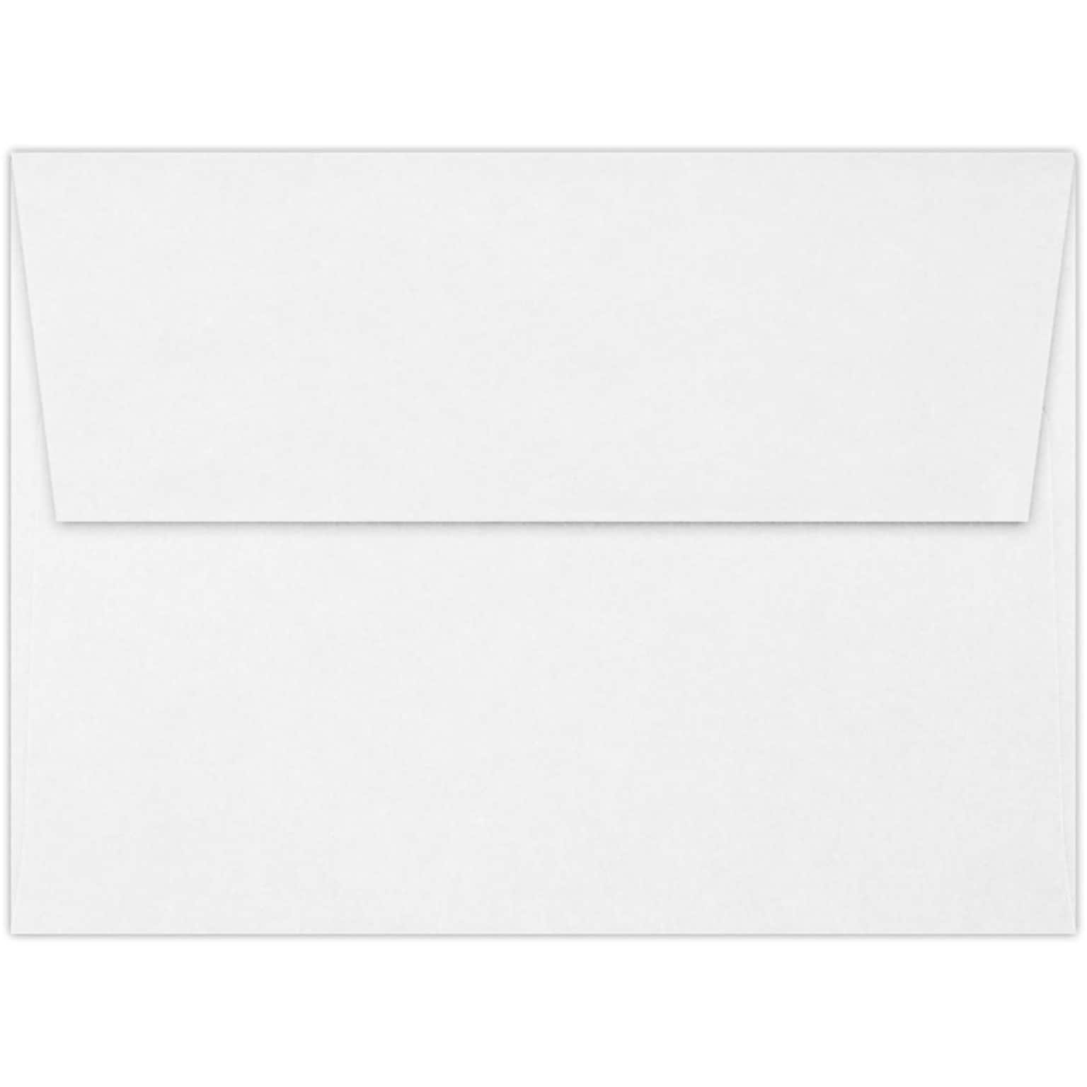 LUX A6 Invitation Envelopes (4 3/4 x 6 1/2) 250/Pack, 70lb. Classic Linen® Solar White (4875-70SWLI-250)