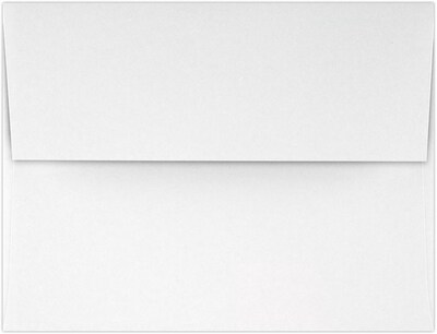 LUX A2 Invitation Envelopes (4 3/8 x 5 3/4) 50/Pack, 70lb. Classic Linen® Avon Brilliant White (4870-70AWLI-50)