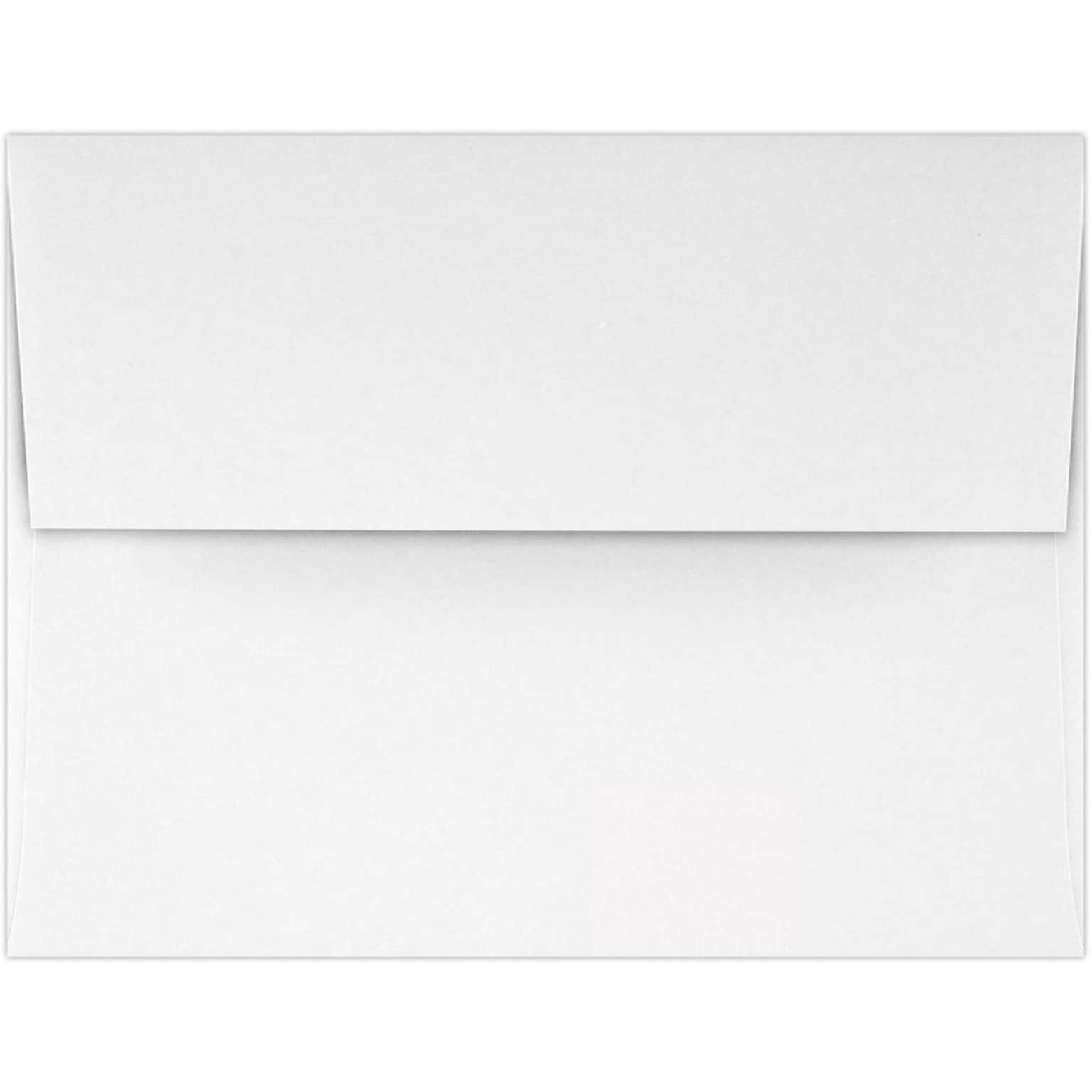 LUX A2 Invitation Envelopes (4 3/8 x 5 3/4) 250/Pack, 70lb. Classic Linen® Bright White - 100% Recycled (870-70RBWLI-250)