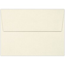 LUX A6 Invitation Envelopes (4 3/4 x 6 1/2) 1000/Pack, 70lb. Classic Linen® Natural White (875-70NWL