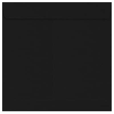 JAM Paper Self Seal Invitation Envelope, 7 1/2 x 7 1/2, Midnight Black, 50 Pack, Black (F-8555-B-50)